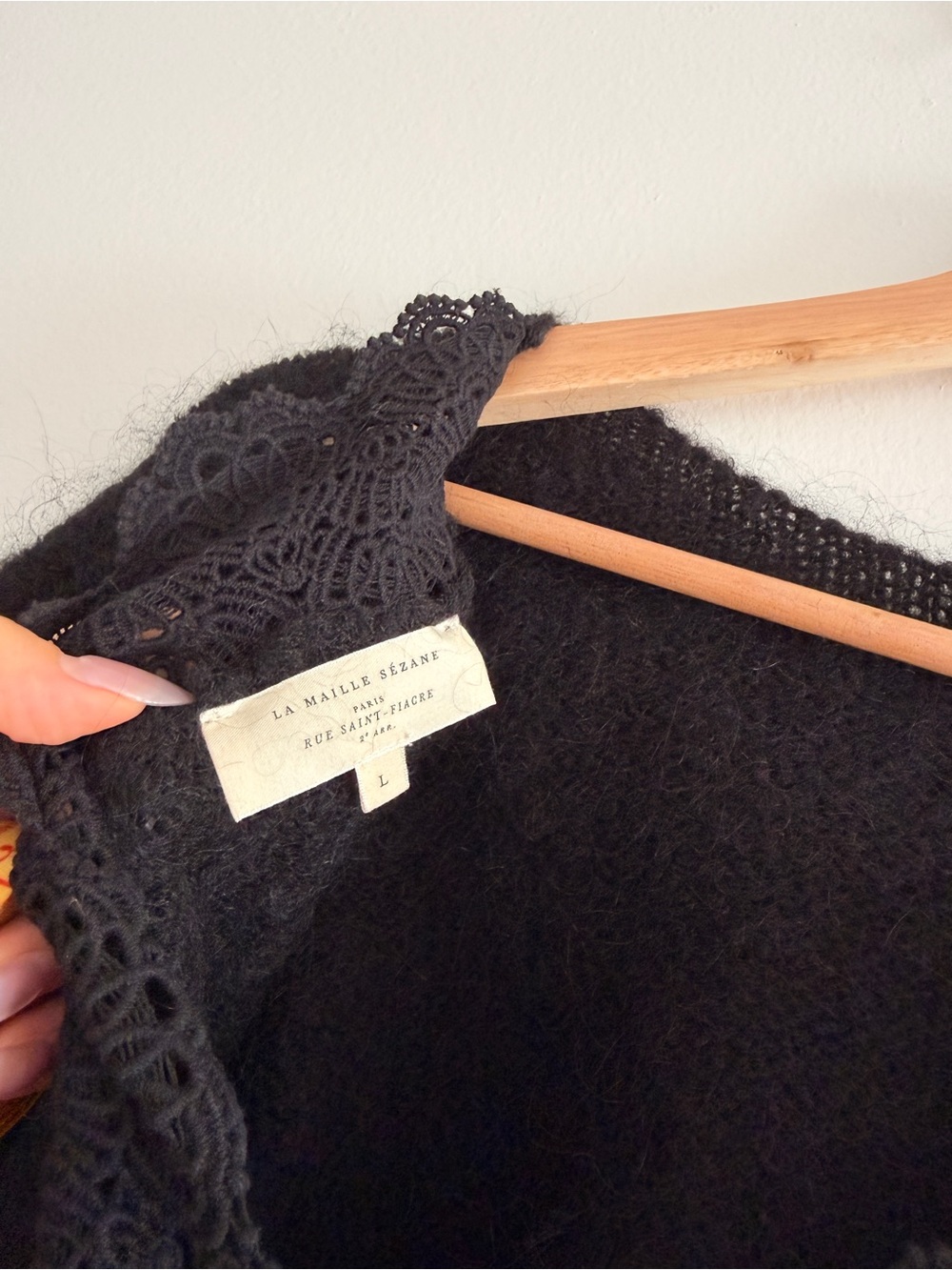Sézane Anaelle Wool blend Cardigan Size Large - Picture 4 of 7